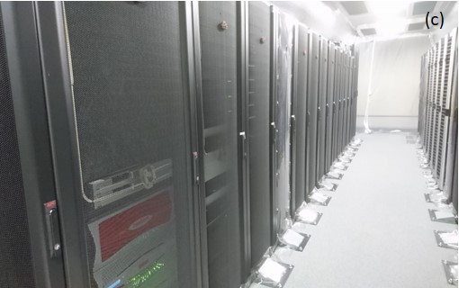 (c) The CIDAS supercomputer system at the Institute for Space-Earth Environmental Research.