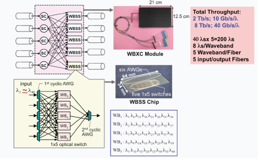 Ultra Small Scale Wavelength Path Group Cross-Connect Module